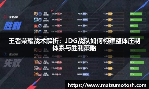 王者荣耀战术解析：JDG战队如何构建整体压制体系与胜利策略